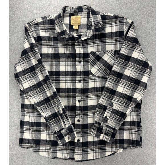 Telluride Clothing Company Other - Telluride Flannel Shirt Mens XL Black White Plaid Cotton Workwear‎ Lumberjack